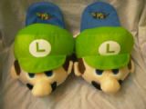 super mario anime plush slipper