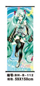 miku.hatsune anime wallscroll