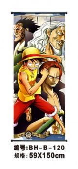 one piece anime wallscroll