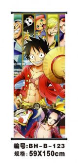 one piece anime wallscroll