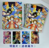 one piece anime postcard