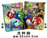 super mario anime file bag