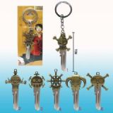 one piece anime keychain