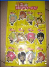 one piece anime keychain set