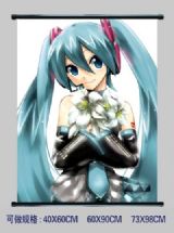 miku.hatsune anime wallscroll