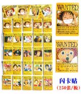 one piece anime paster set