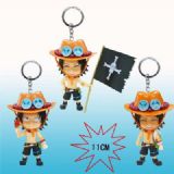one piece anime ace keychain