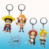 one piece anime keychain