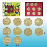 one piece anime gold coin