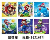 super mario anime glass cloth