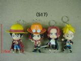 one piece anime keychain