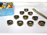 one piece anime ring set