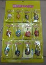 one piece anime keychain set