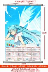 Vocaloid Miku Calendar Wall Scroll