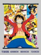 one piece anime wallscroll