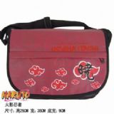 Naruto Red Cloud Waterproof Nylon Satchel