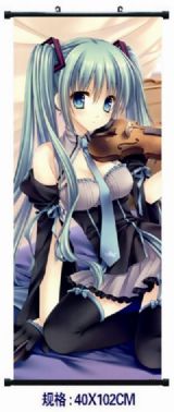 miku.hatsune anime wallscroll