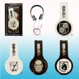 attack on titan anime earphone