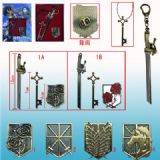 attack on titan anime weapon set