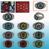 naruto anime ring set