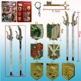 attack on titan anime weapon set