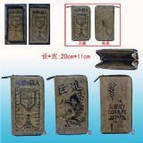 attack on titan anime wallet