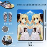 Fate Stay Night anime man flip flops