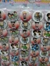 attack on titan anime brooch set