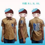 attack on titan anime t-shirt