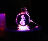 anime flashing light keychain