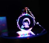 anime flashing light keychain
