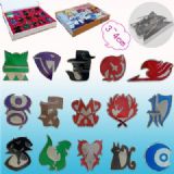 fairy tail anime brooch set