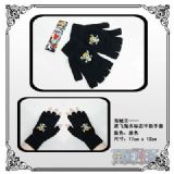 one piece anime Half finger gloves