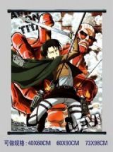 attack on titan anime wallscroll