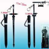 sword art online anime keychain