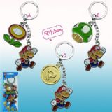 super mario anime keychain