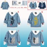 attack on titan anime fleece