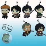 attack on titan anime keychain set