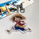 one piece luffy anime keychain 