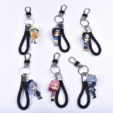 naruto a set of 6 keychain