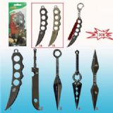 naruto anime weapon keychain