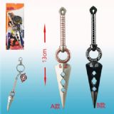 naruto anime weapon keychain