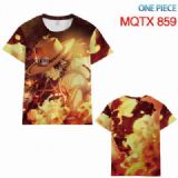 One Piece Full color printed short sleeve t-shirt