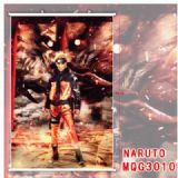Naruto White Plastic rod Cloth painting Wall Scrol