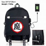 DRAGON BALL Canvas Data line Backpack Bag