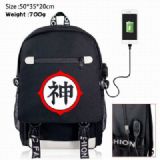 DRAGON BALL Canvas Data line Backpack Bag
