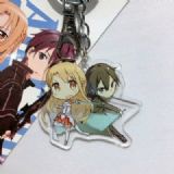 sword art online anime keychain