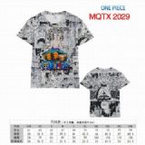 One Piece Full color printed short sleeve t-shirt 