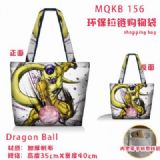 Dragon Ball Full color green zipper shopping bag s