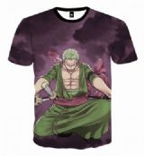 One Piece Polyester Full color short sleeve T-shir